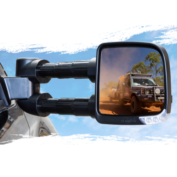 Clearview Accessories Compact Towing Mirrors for Mitsubishi Triton/Challenger (2005-2015)